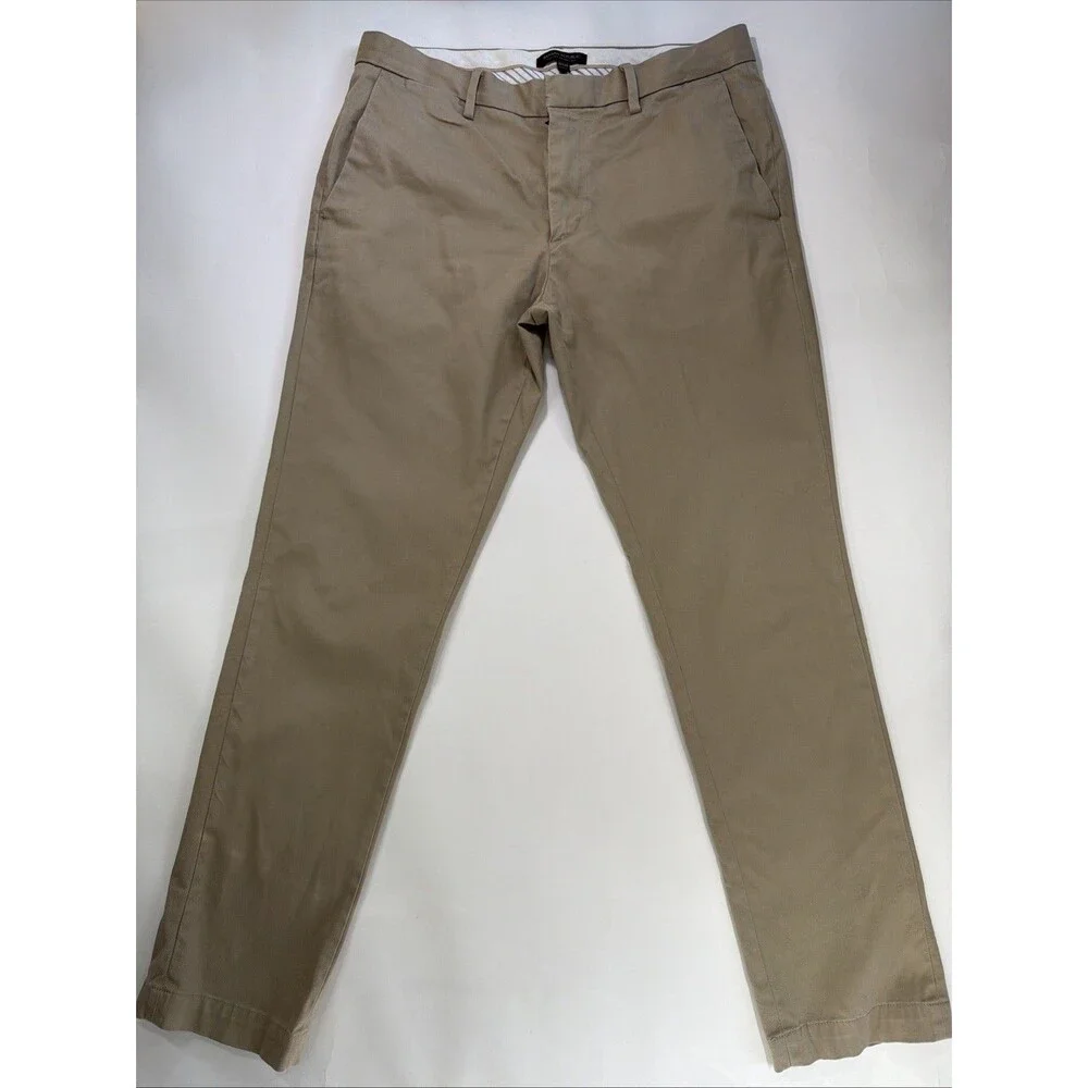 Banana Republic Men’s Khaki Fulton Skinny Fit Chinos Size 33/32